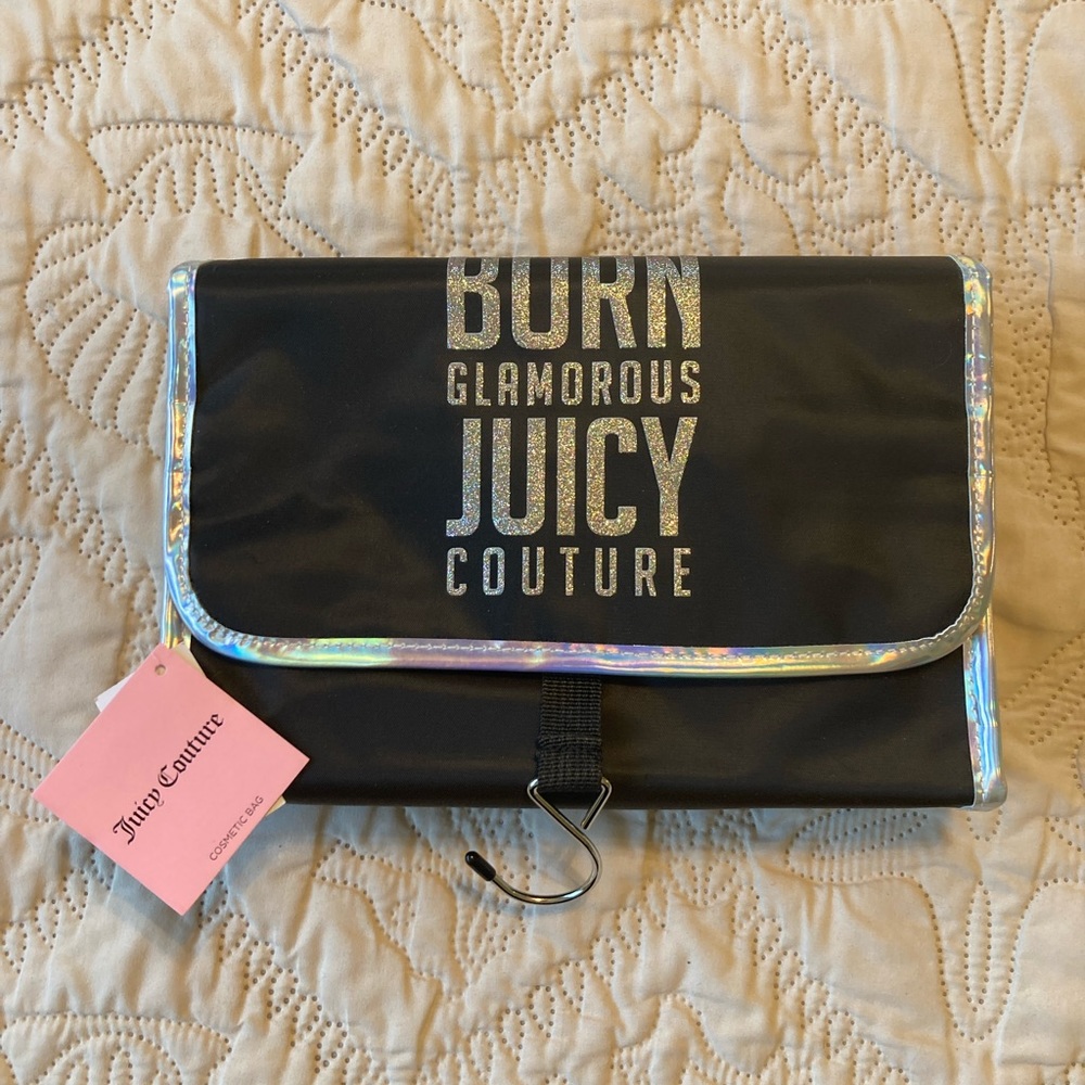 ☘️NWT! Juicy Couture “Born Glamorous”Hanging Beauty Makeup Cosmetic Bag